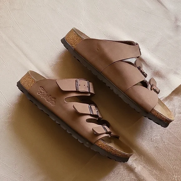 Birki's women's original birkenstock Fussbett NWOB 230 36 35 L/5 strappy sandals - Picture 3 of 7